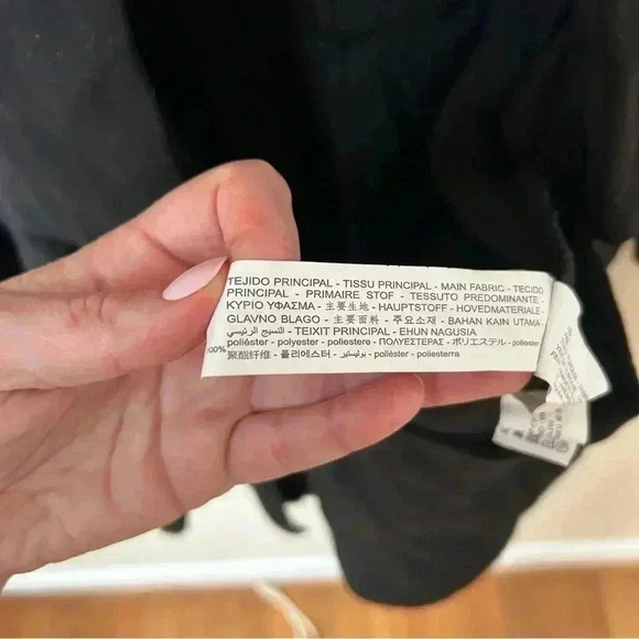 Zara Black Pleated Deep V-Neck Black Button Jumpsuit Romper Women’s Size Small - Picture 7 of 8